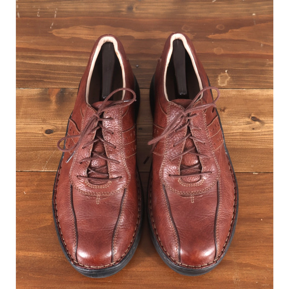 VINTAGE Clarks Shoes 11.5 Brown Walk Vibe Oxford Leather Casual Comfort Y2K main image 10